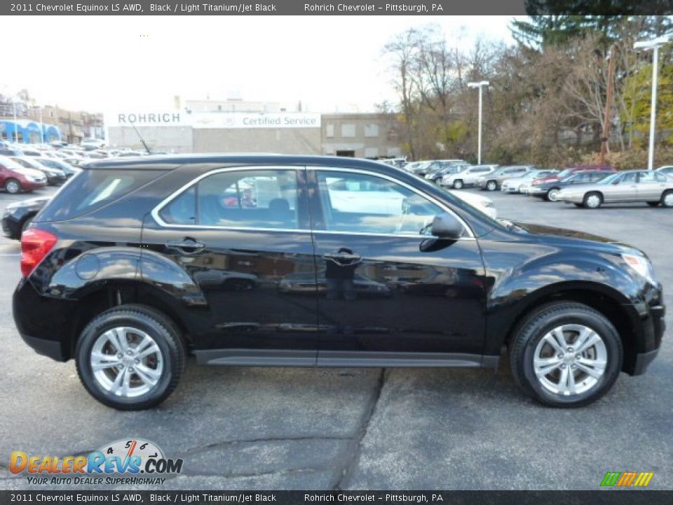 2011 Chevrolet Equinox LS AWD Black / Light Titanium/Jet Black Photo #10