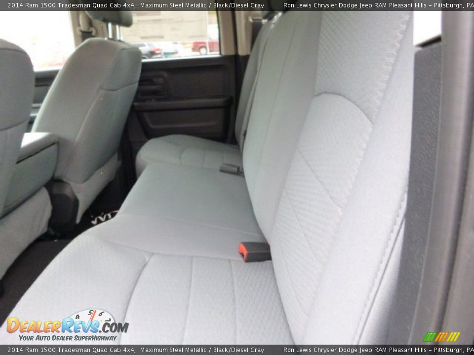 2014 Ram 1500 Tradesman Quad Cab 4x4 Maximum Steel Metallic / Black/Diesel Gray Photo #15