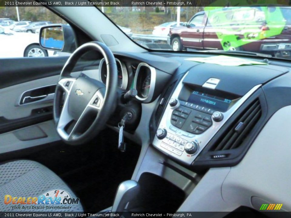 2011 Chevrolet Equinox LS AWD Black / Light Titanium/Jet Black Photo #12