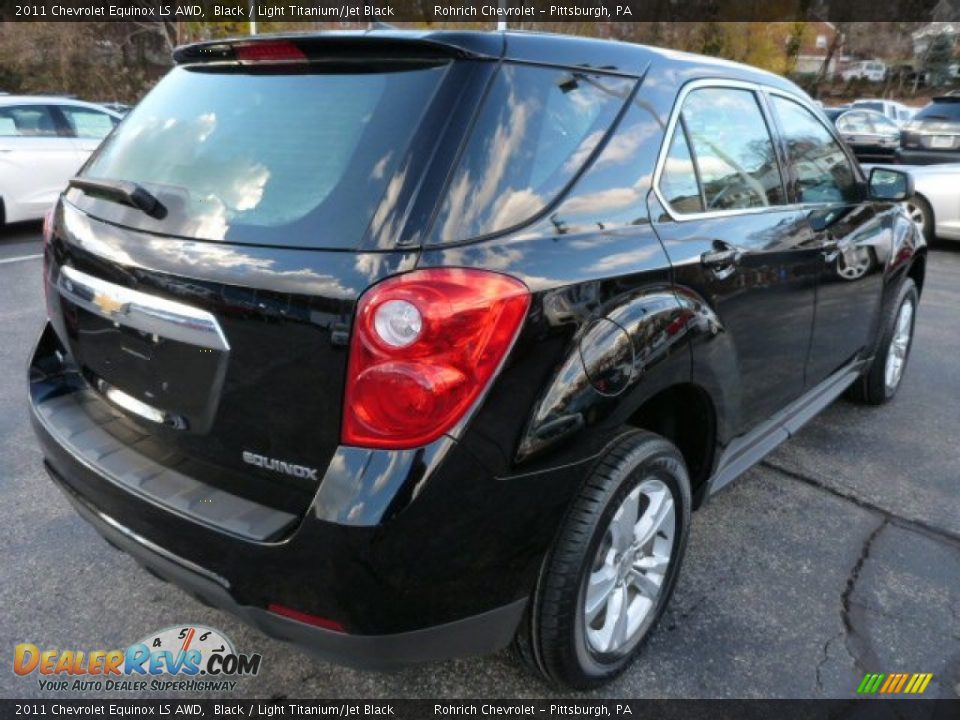 2011 Chevrolet Equinox LS AWD Black / Light Titanium/Jet Black Photo #15