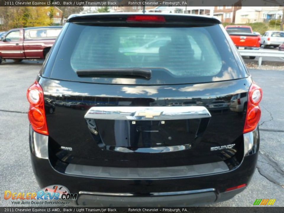 2011 Chevrolet Equinox LS AWD Black / Light Titanium/Jet Black Photo #16