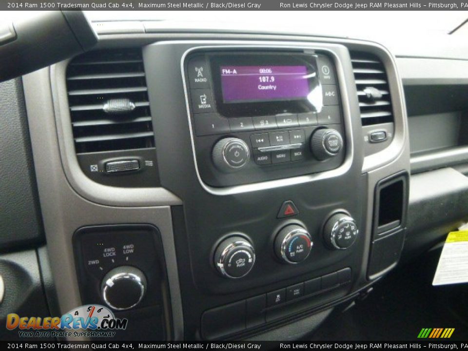 2014 Ram 1500 Tradesman Quad Cab 4x4 Maximum Steel Metallic / Black/Diesel Gray Photo #19