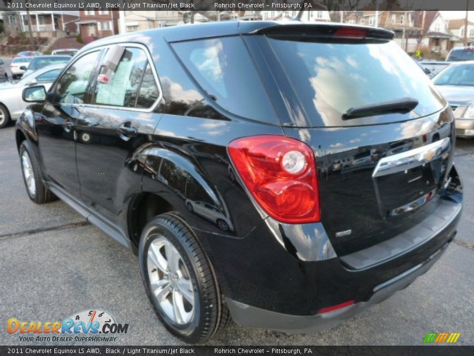 2011 Chevrolet Equinox LS AWD Black / Light Titanium/Jet Black Photo #17