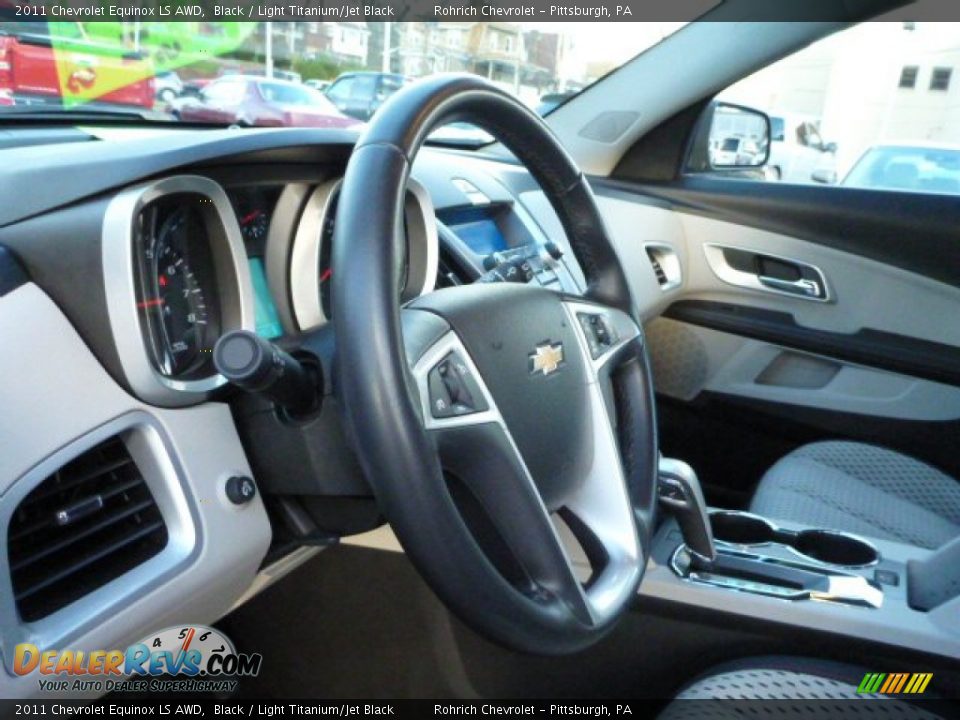 2011 Chevrolet Equinox LS AWD Black / Light Titanium/Jet Black Photo #22