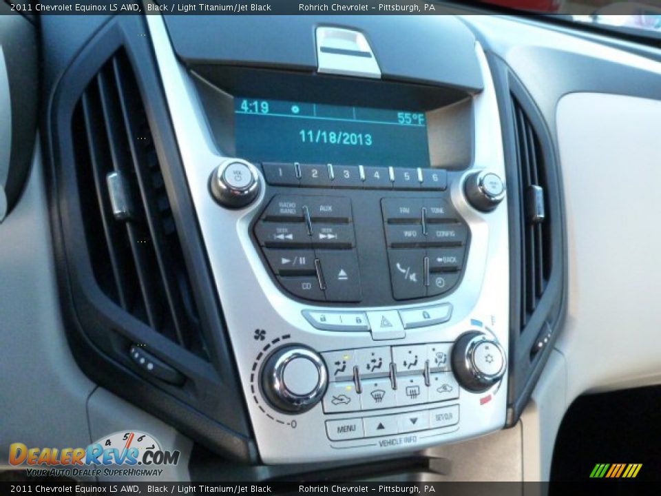 2011 Chevrolet Equinox LS AWD Black / Light Titanium/Jet Black Photo #23