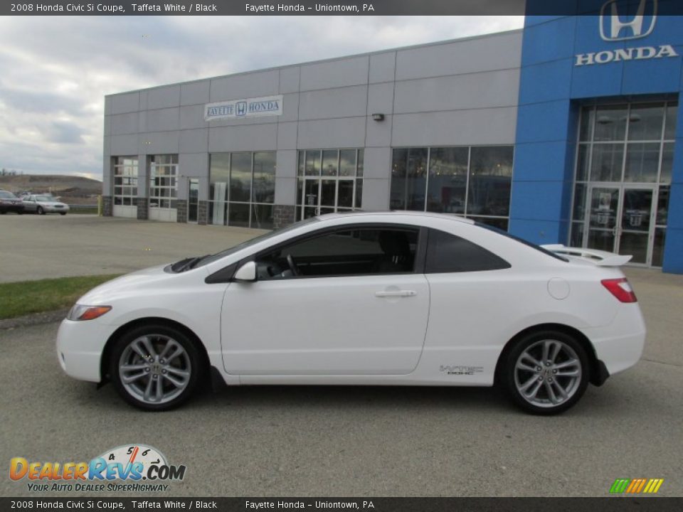 2008 Honda Civic Si Coupe Taffeta White / Black Photo #2