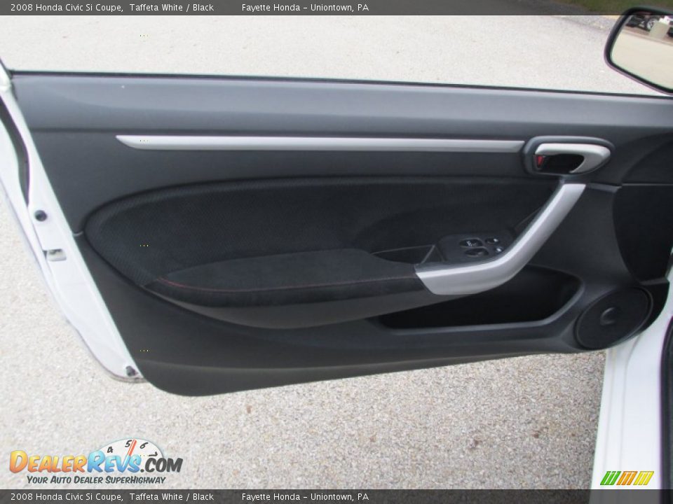 2008 Honda Civic Si Coupe Taffeta White / Black Photo #6