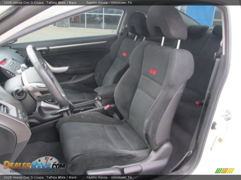 2008 Honda Civic Si Coupe Taffeta White / Black Photo #7