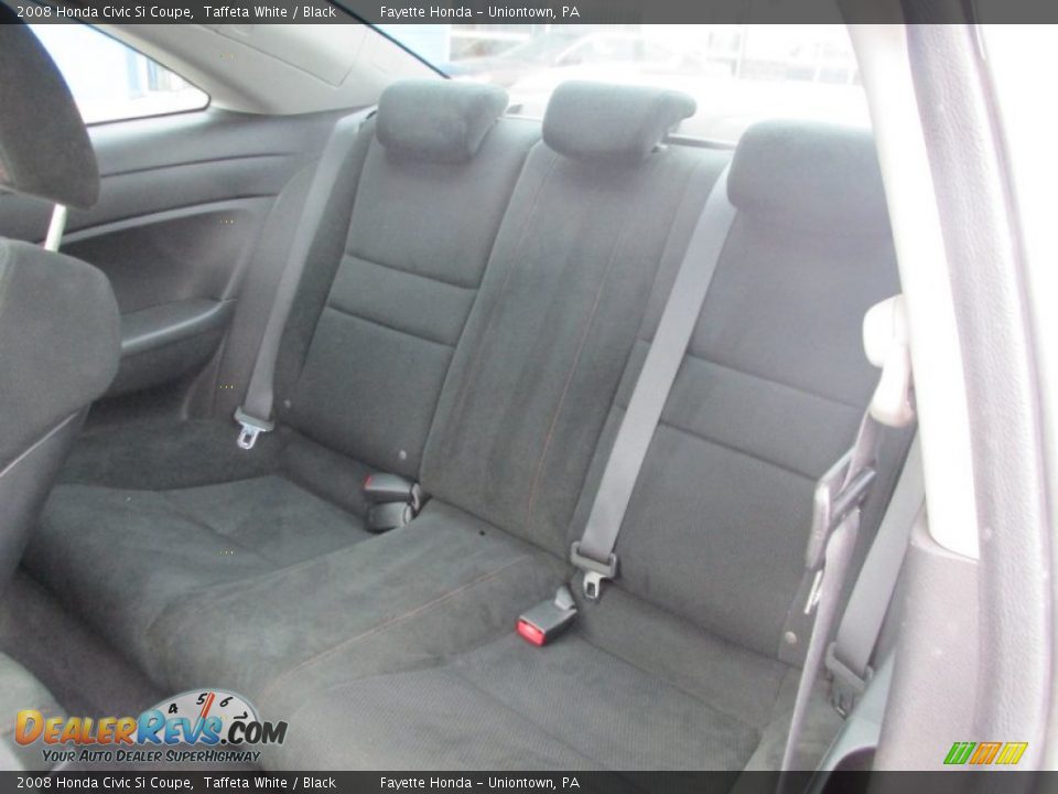 2008 Honda Civic Si Coupe Taffeta White / Black Photo #8