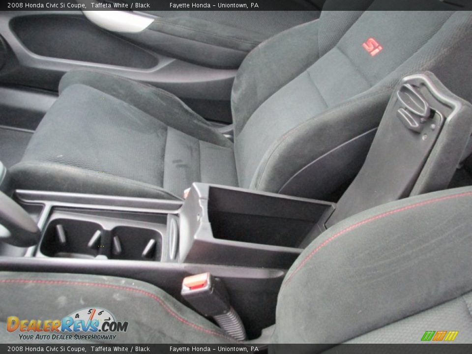 2008 Honda Civic Si Coupe Taffeta White / Black Photo #14