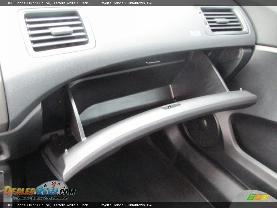 2008 Honda Civic Si Coupe Taffeta White / Black Photo #15