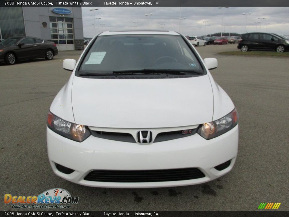 2008 Honda Civic Si Coupe Taffeta White / Black Photo #19