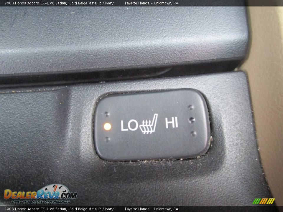 2008 Honda Accord EX-L V6 Sedan Bold Beige Metallic / Ivory Photo #14