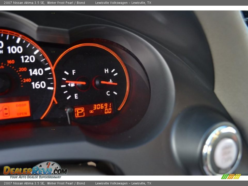 2007 Nissan Altima 3.5 SE Winter Frost Pearl / Blond Photo #23