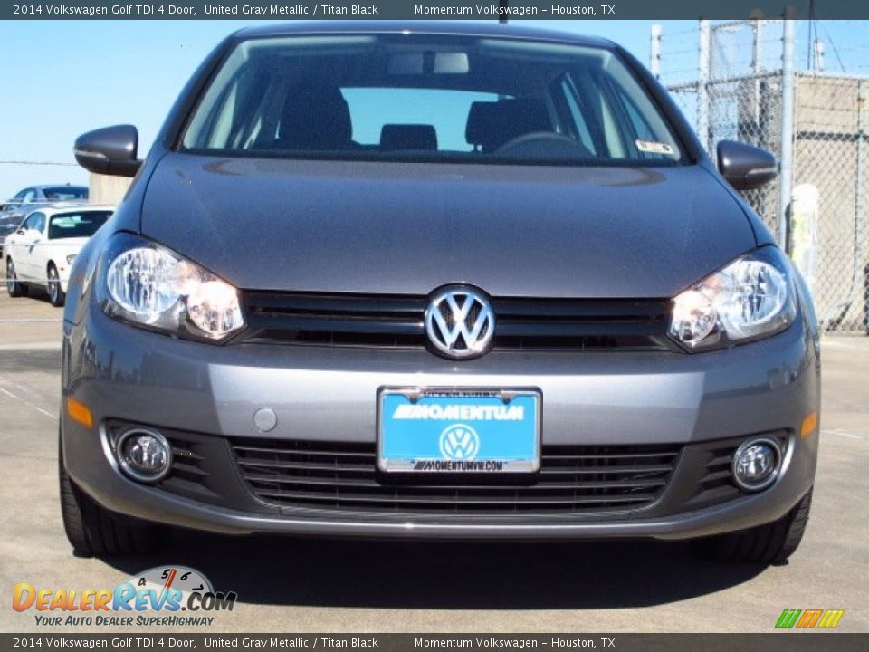 2014 Volkswagen Golf TDI 4 Door United Gray Metallic / Titan Black Photo #2
