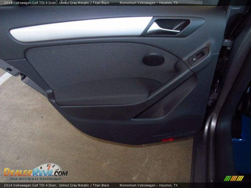 2014 Volkswagen Golf TDI 4 Door United Gray Metallic / Titan Black Photo #11