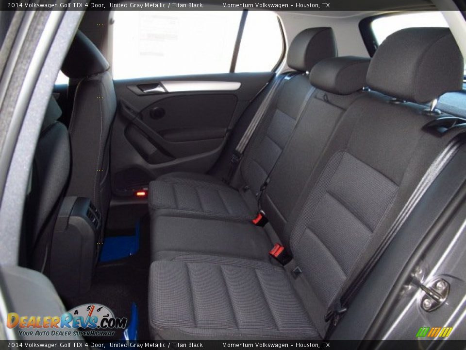 2014 Volkswagen Golf TDI 4 Door United Gray Metallic / Titan Black Photo #12