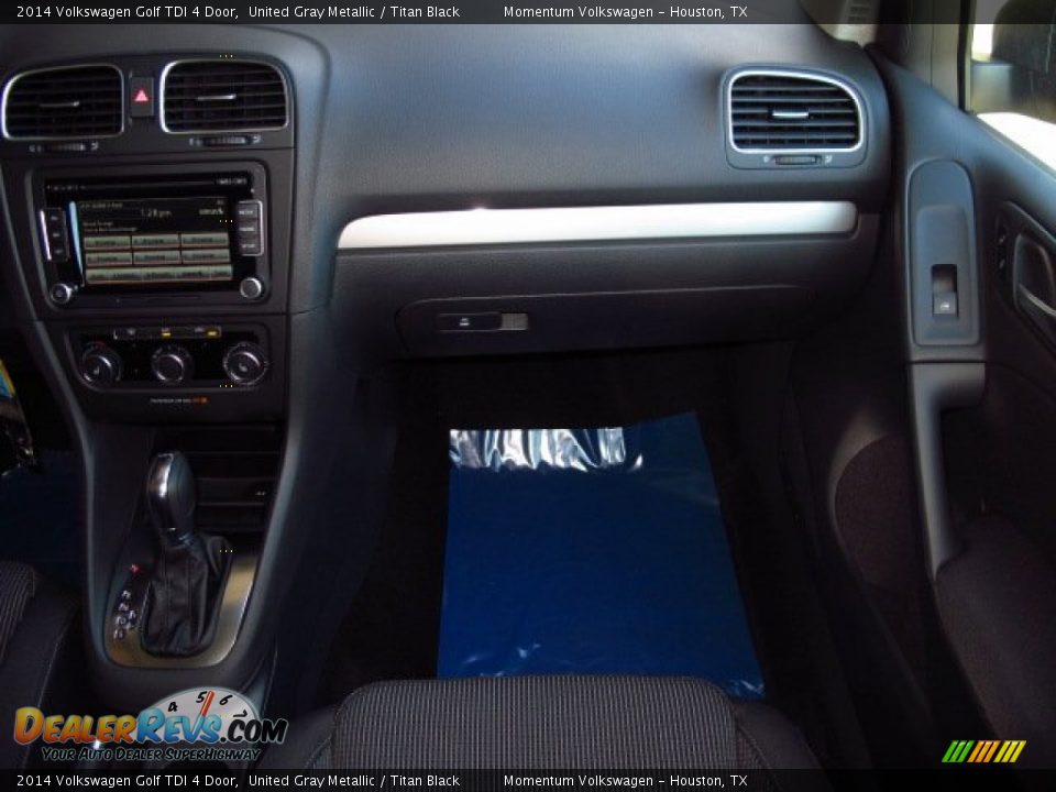 2014 Volkswagen Golf TDI 4 Door United Gray Metallic / Titan Black Photo #14