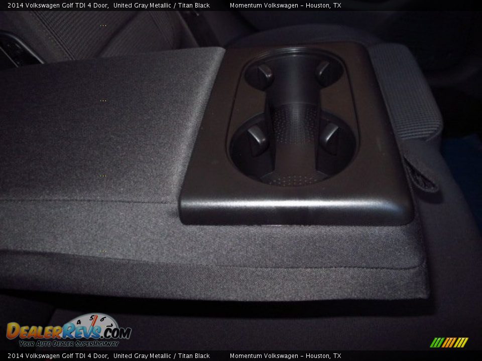 2014 Volkswagen Golf TDI 4 Door United Gray Metallic / Titan Black Photo #15