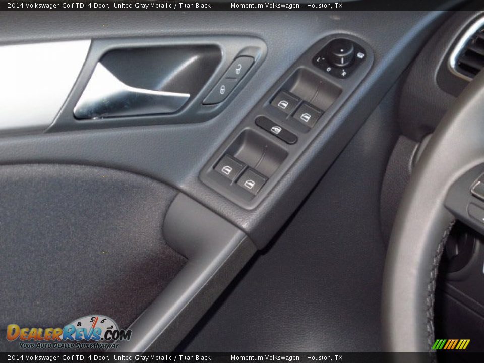 2014 Volkswagen Golf TDI 4 Door United Gray Metallic / Titan Black Photo #16