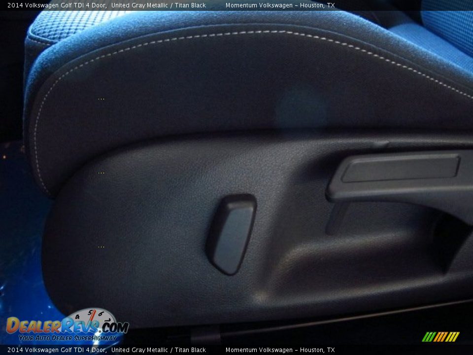 2014 Volkswagen Golf TDI 4 Door United Gray Metallic / Titan Black Photo #17