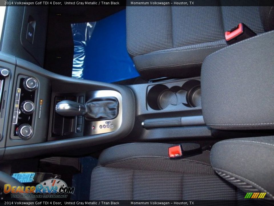 2014 Volkswagen Golf TDI 4 Door United Gray Metallic / Titan Black Photo #19