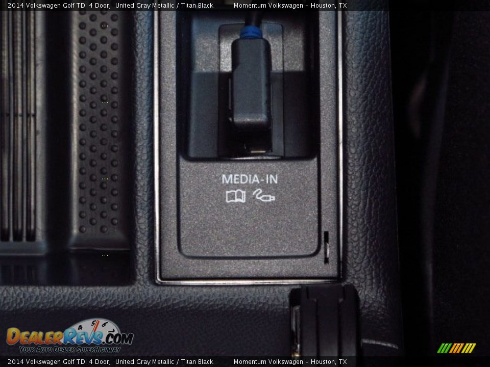 2014 Volkswagen Golf TDI 4 Door United Gray Metallic / Titan Black Photo #20
