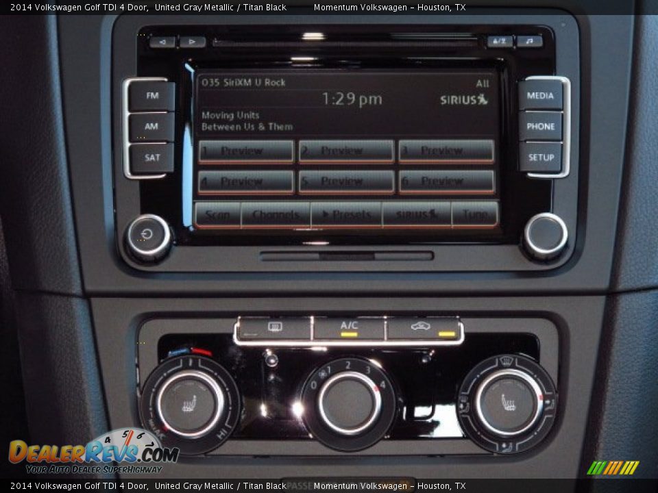 2014 Volkswagen Golf TDI 4 Door United Gray Metallic / Titan Black Photo #21