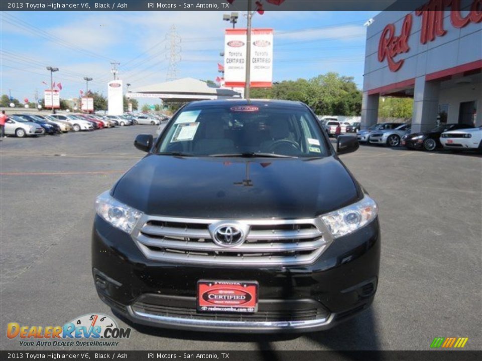 2013 Toyota Highlander V6 Black / Ash Photo #2