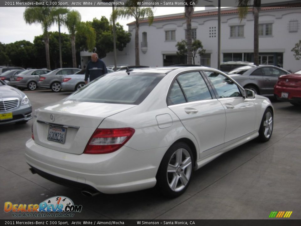 2011 Mercedes-Benz C 300 Sport Arctic White / Almond/Mocha Photo #2