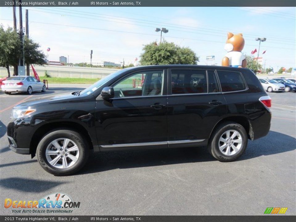 2013 Toyota Highlander V6 Black / Ash Photo #4