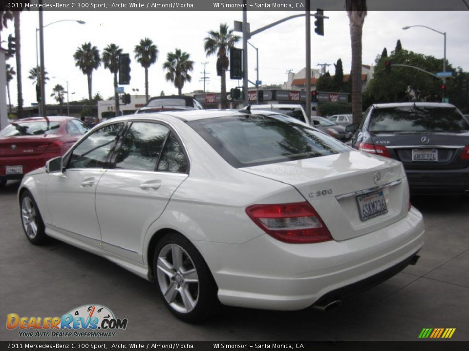 2011 Mercedes-Benz C 300 Sport Arctic White / Almond/Mocha Photo #4