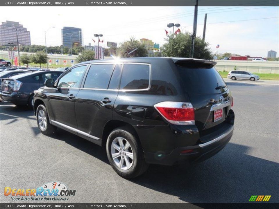 2013 Toyota Highlander V6 Black / Ash Photo #5