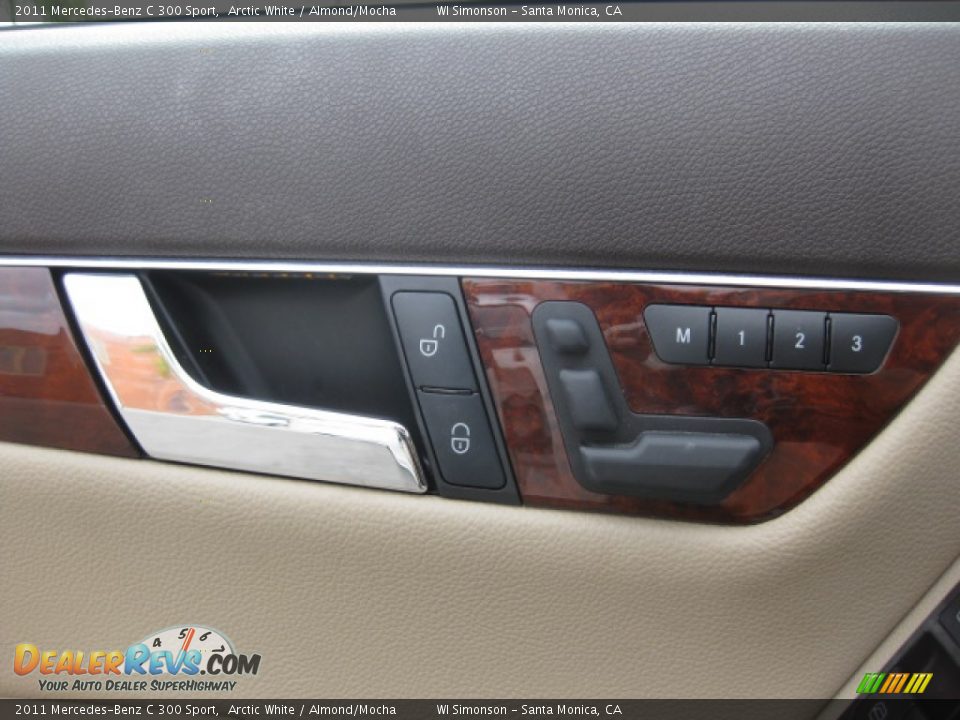 2011 Mercedes-Benz C 300 Sport Arctic White / Almond/Mocha Photo #7