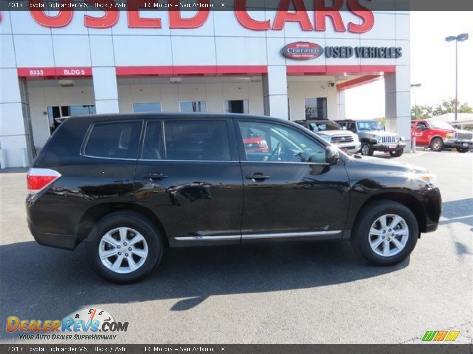 2013 Toyota Highlander V6 Black / Ash Photo #8