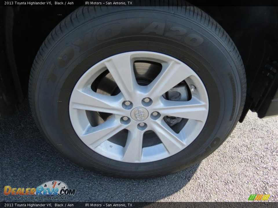 2013 Toyota Highlander V6 Black / Ash Photo #9