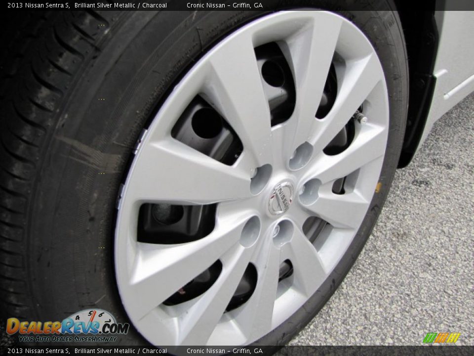 2013 Nissan Sentra S Brilliant Silver Metallic / Charcoal Photo #9
