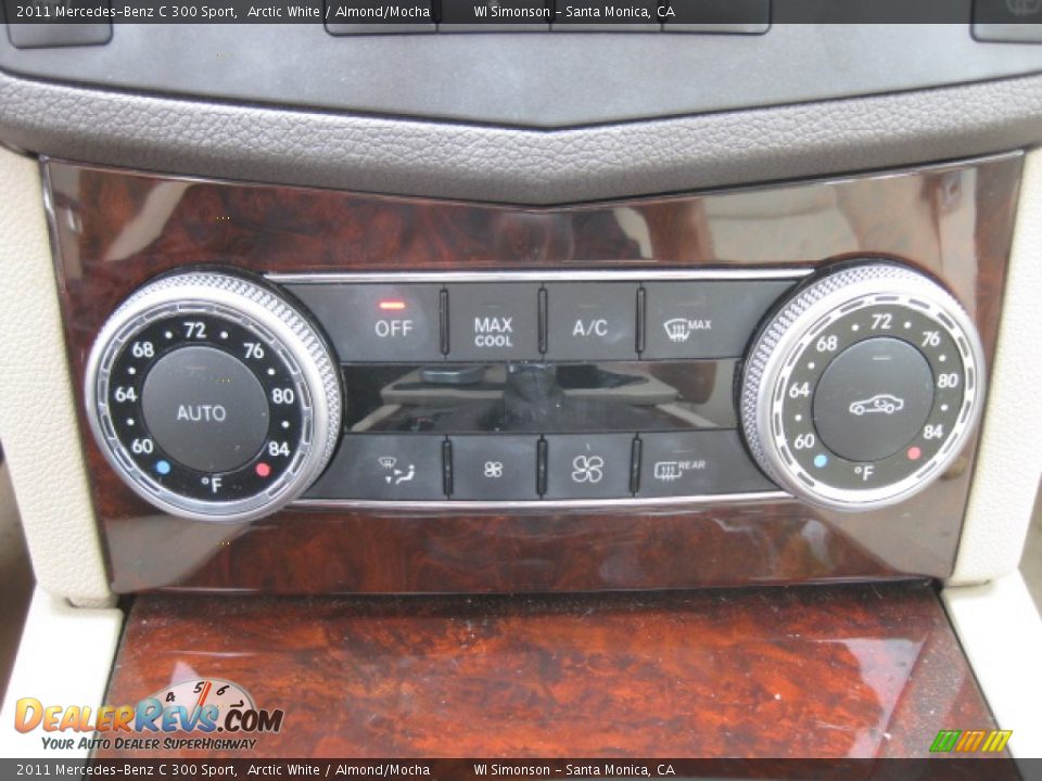 2011 Mercedes-Benz C 300 Sport Arctic White / Almond/Mocha Photo #13