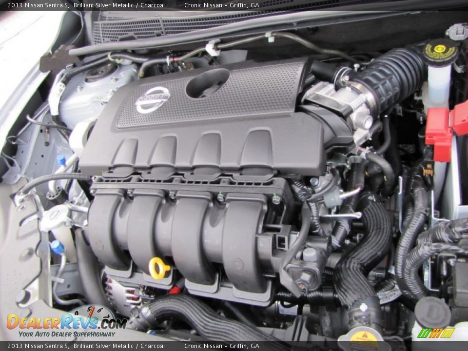 2013 Nissan Sentra S Brilliant Silver Metallic / Charcoal Photo #13
