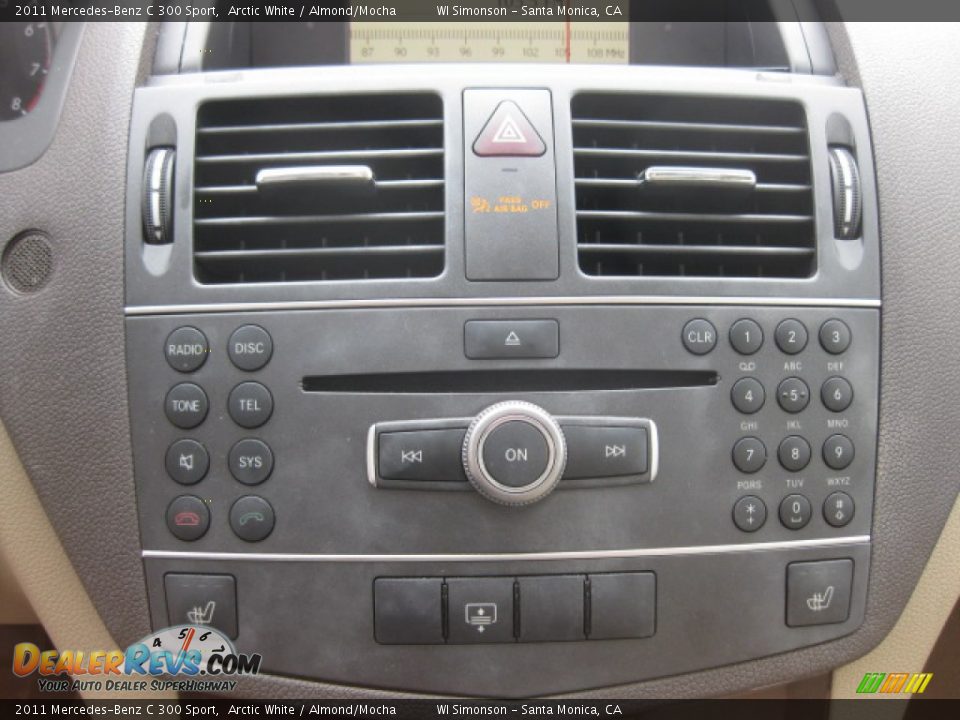 2011 Mercedes-Benz C 300 Sport Arctic White / Almond/Mocha Photo #14