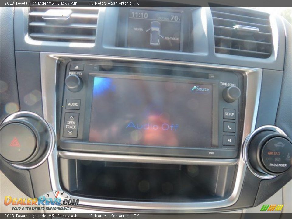2013 Toyota Highlander V6 Black / Ash Photo #16