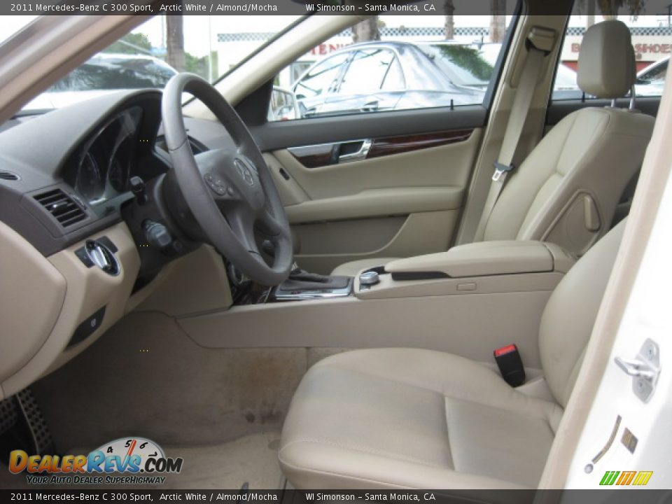2011 Mercedes-Benz C 300 Sport Arctic White / Almond/Mocha Photo #18
