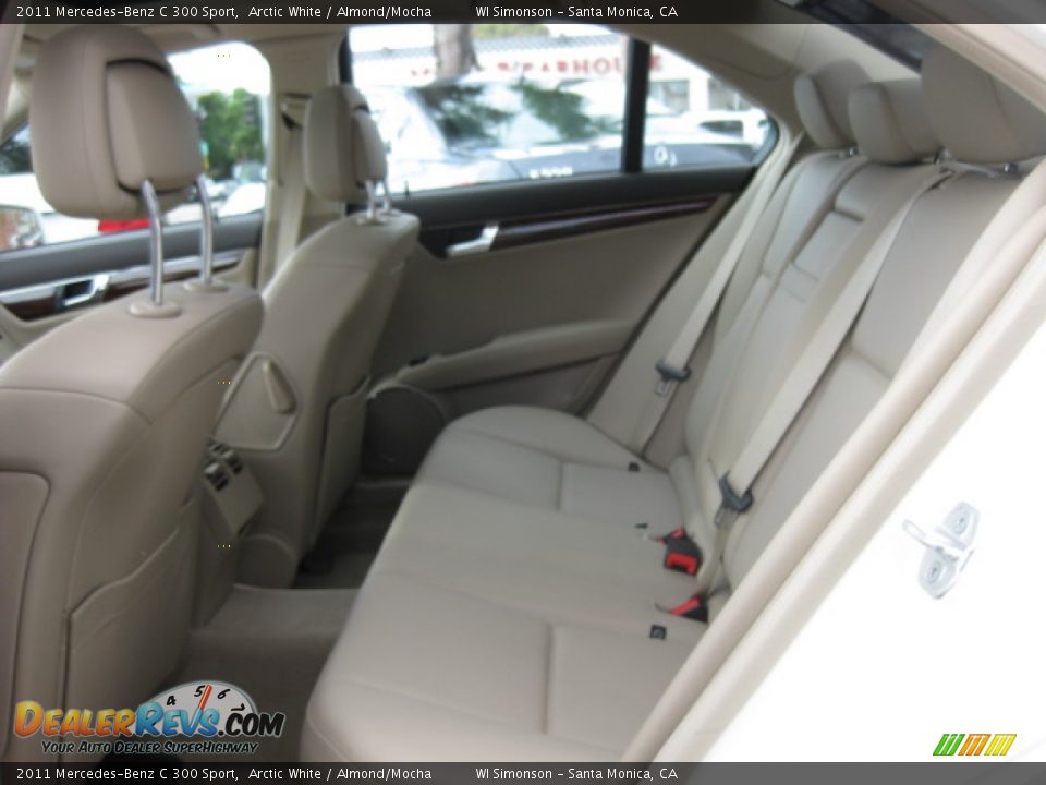 2011 Mercedes-Benz C 300 Sport Arctic White / Almond/Mocha Photo #19