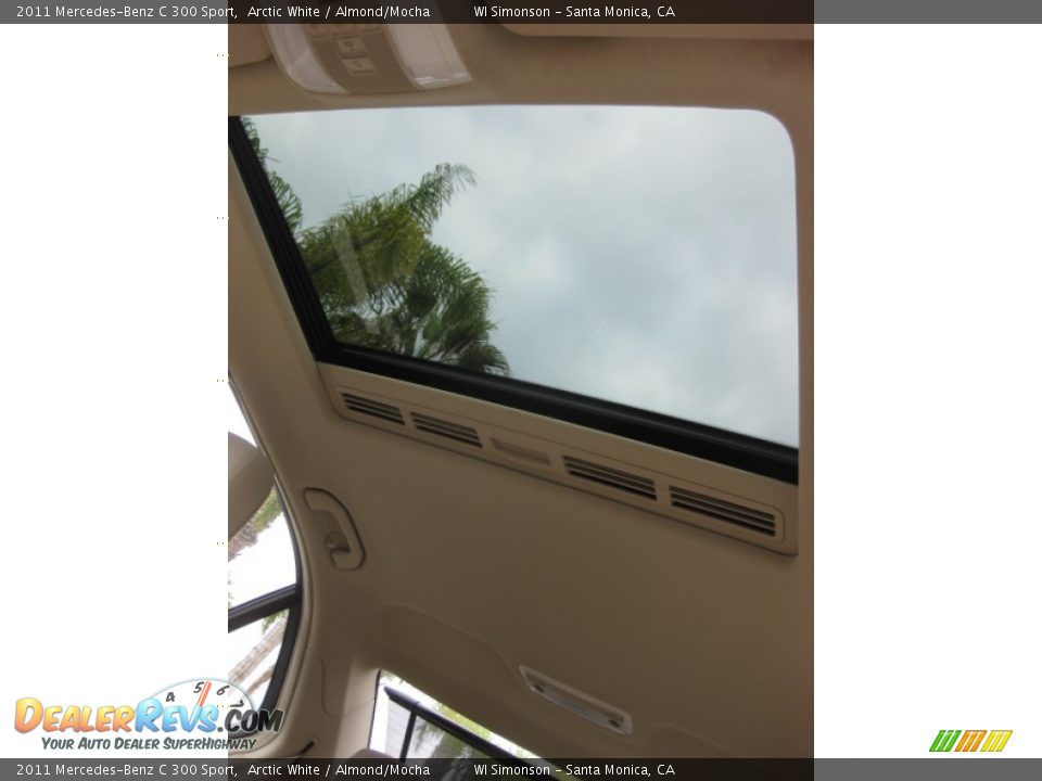 2011 Mercedes-Benz C 300 Sport Arctic White / Almond/Mocha Photo #21