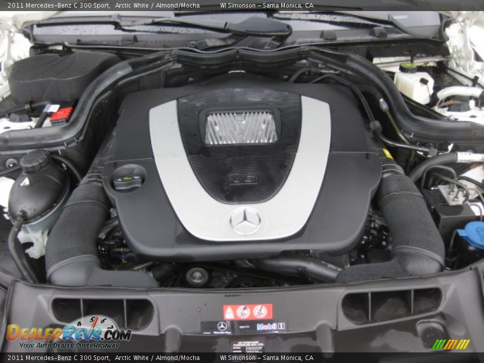 2011 Mercedes-Benz C 300 Sport Arctic White / Almond/Mocha Photo #22