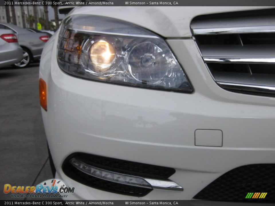 2011 Mercedes-Benz C 300 Sport Arctic White / Almond/Mocha Photo #23