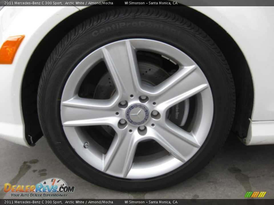 2011 Mercedes-Benz C 300 Sport Arctic White / Almond/Mocha Photo #24