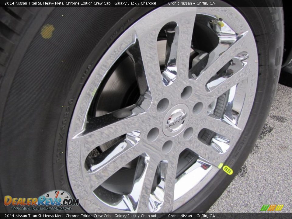 2014 Nissan Titan SL Heavy Metal Chrome Edition Crew Cab Galaxy Black / Charcoal Photo #9