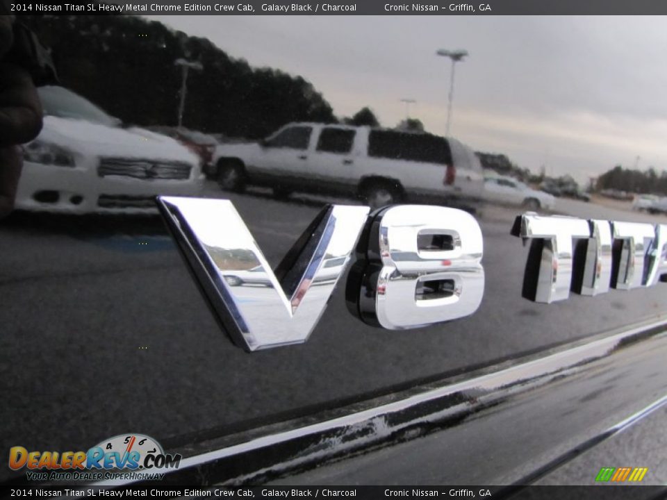 2014 Nissan Titan SL Heavy Metal Chrome Edition Crew Cab Galaxy Black / Charcoal Photo #10