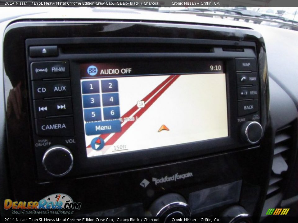 Navigation of 2014 Nissan Titan SL Heavy Metal Chrome Edition Crew Cab Photo #17
